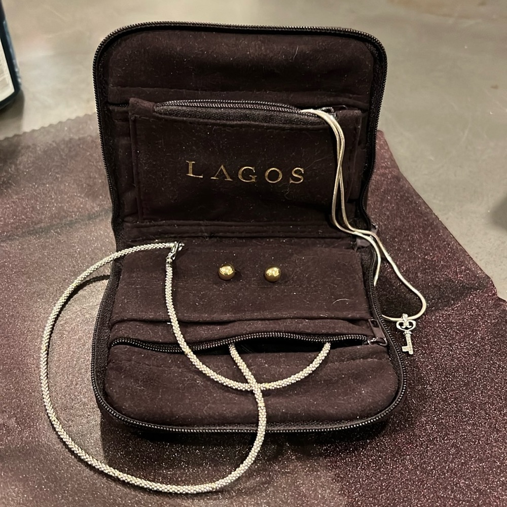 LAGOS travel jewelry case